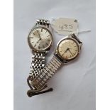 Two gents wrist watches ( 1x EBEL chronometer automatic with seconds sweep w/o - 1x SEIKO