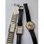 Three modern gents wrist watches ( 1 x MONTRE - 1 x TIMEX) etc.