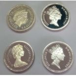 Silver Proof Pounds 1983 1987 1988 and 1998