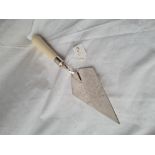 A silver bladed presentation trowel - B'ham 1935 E & Co