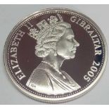 Trafalgar silver proof £5 coin