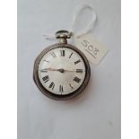 A vintage pear cased pocket watch