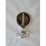 A table thermometer with silver mount - probably B'ham 1909 - 3.5" high