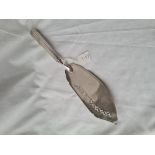 A George III fish slice with pierced blade - London 1803 by AK