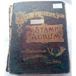 ALBUM - Lincoln (distressed) - circa 1900 c19. Used and possibly 2500