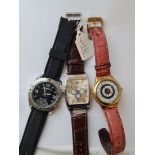 Three multi dial gents watches ( 1 x TOPWATCH - 1 X DANIEL HECHTER - 1 X SWATCH)