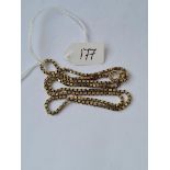 A box link neck chain in 9ct 9.5g