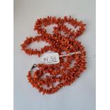 A coral twig necklacce