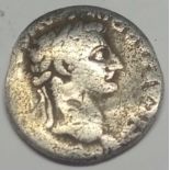 Roman Tiberius silver denarius. Pontif Maxim - after 16AD - S.1763 - The "Tribute Penny" of biblical