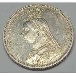 A Victorian Golden Jubilee sixpence 1887 - Type 1 - S.3928