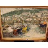 Nigel Halland - Newly Harbour - 20 x 30 - signed & inscribed