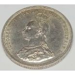 A Victorian Golden Jubilee shilling 1887 - S.3926