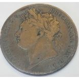 An 1825 halfcrown