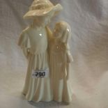 COALPORT FIGURES TITLED SISTERS BY DOUGLAS TOTTLE IN FINE BONE CHINA 22cm HIGH