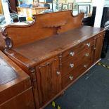 MAHOGANY SIDEBOARD 6ft 2'' X 22'' ACROSS & 34'' HIGH