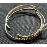 2 SILVER BANGLES