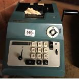 VINTAGE ADDING MACHINE BY OLIVETTI