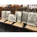 6 F/G ETCHING PRINTS OF BRISTOL OF THE 19TH CENTURY