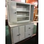 MINIATURE CHILD'S WHITE PAINTED KITCHEN STYLE UNIT