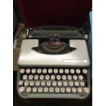 CASED TYPEWRITER EMPIRE-CORONA BELIEVED MADE IN 1962, GOOD CONDITION