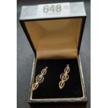 RENNIE MACINTOSH COLLECTION PAIR OF SILVER CELTIC STYLE EARRINGS