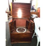 LARGE MAHOGANY COMMODE