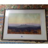 A VIEW OF LEEDON TOR, DARTMOOR, WATERCOLOUR, SIGNED MACIVOR