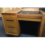 RETRO OAK DESK WITH 3 DRAWERS