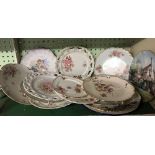 SHELF OF DECORATIVE WALL PLATES