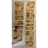 APPROXIMATELY 66 CIGARETTE CARDS, FILM FAVOURITES INTER WAR PERIOD ISSUED BY A & M LONDON