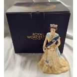 ROYAL WORCESTER FIGURE OF HER MAJESTY THE QUEEN ELIZABETH II, DIAMOND JUBILEE 2012, NUMBER 20 OF A