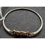 SILVER CELTIC STYLE BANGLE