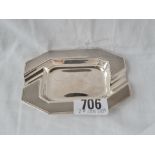 Art |Deco style ashtray engine turned 4.25 inch wide. 60gms