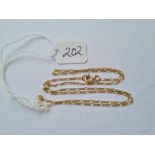 A 16” fine link 9ct chain 1.7g