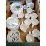 Portmerion tea set of 12 cups, saucers plates and cream jug