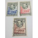 BECHUANALAND SG126-28 (1938) Fine used Cat £98