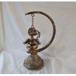 Eastern hanging oil lamp 15 inches high