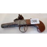 Flintlock pistol by Spenser of London 6.5 in long