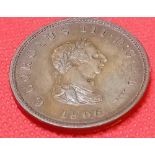 A halfpenny 1806 - better grade