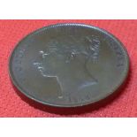 A penny 1848 - good grade - some lustre