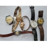 Six vintage ladies wrist watches