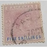 Bahamas SG156 (First Printing) used Cat £98