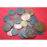 Bag of copper coins