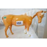 Beswick Horse with green label 6 in high