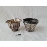 Two continental silver bowls. 70gms