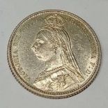 A Victorian Jubilee sixpence 1887 - uncirculated
