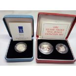 1994 proof set £1 plus 1990 10 & 5p