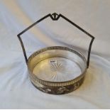 WMF Art Deco Basket with liner 9.5 inch wide