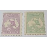 AUSTRALIA -1915 Roos 9d 5g 39 + 1/- Lh mint (2)
