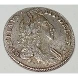 A William III sixpence 1696 S.3520 - exceptional condition